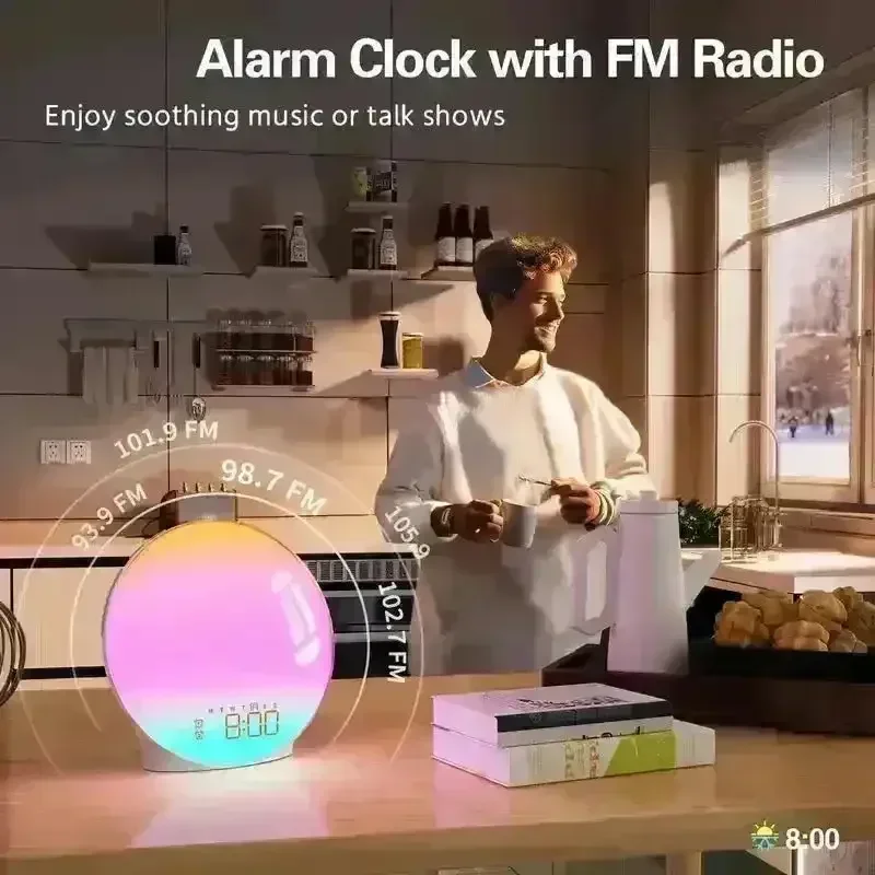 Smart Sunrise Wake-Up Light Alarm Clock - Image 8