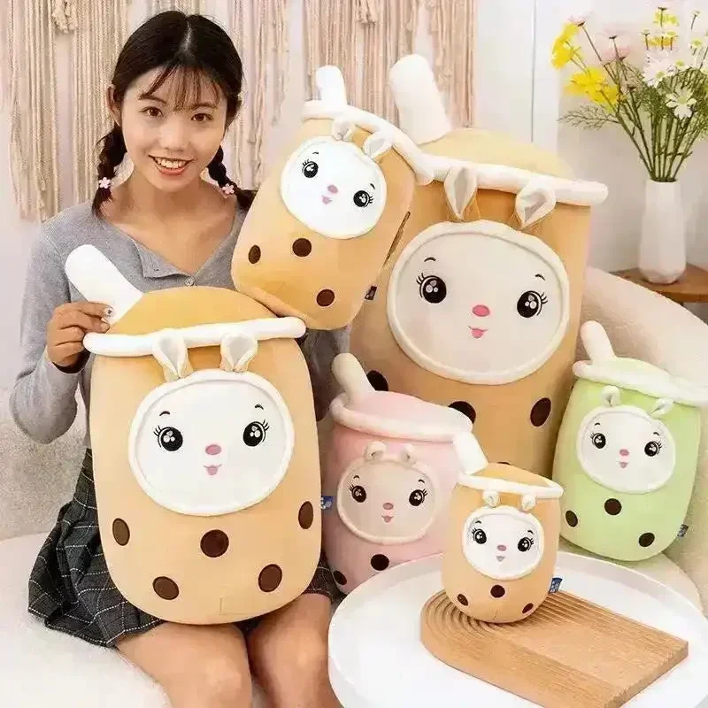 Smiling Face Kawaii Boba Tea Plushie - Image 3