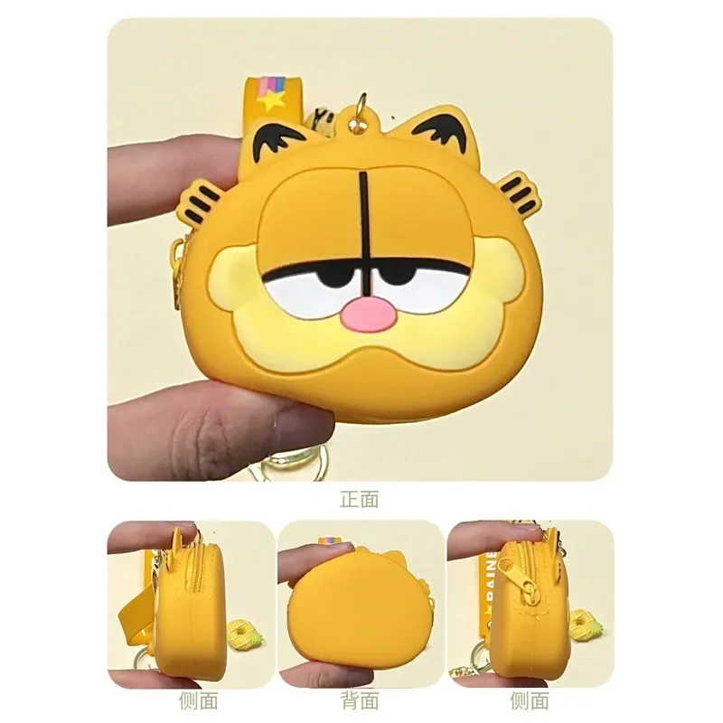 Smiling Garfield Silicone Coin Purse - Image 3