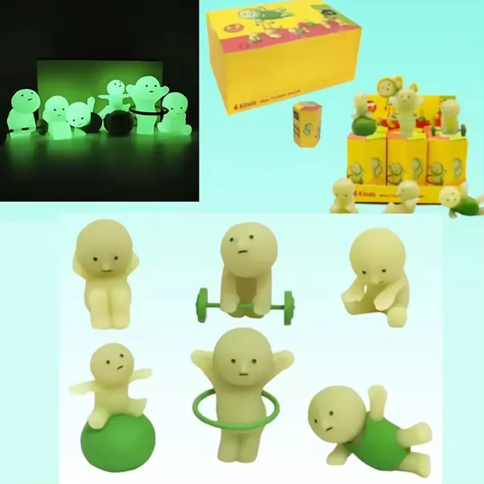 Smiski Exercise Series Glow In The Dark Figurines - Image 3