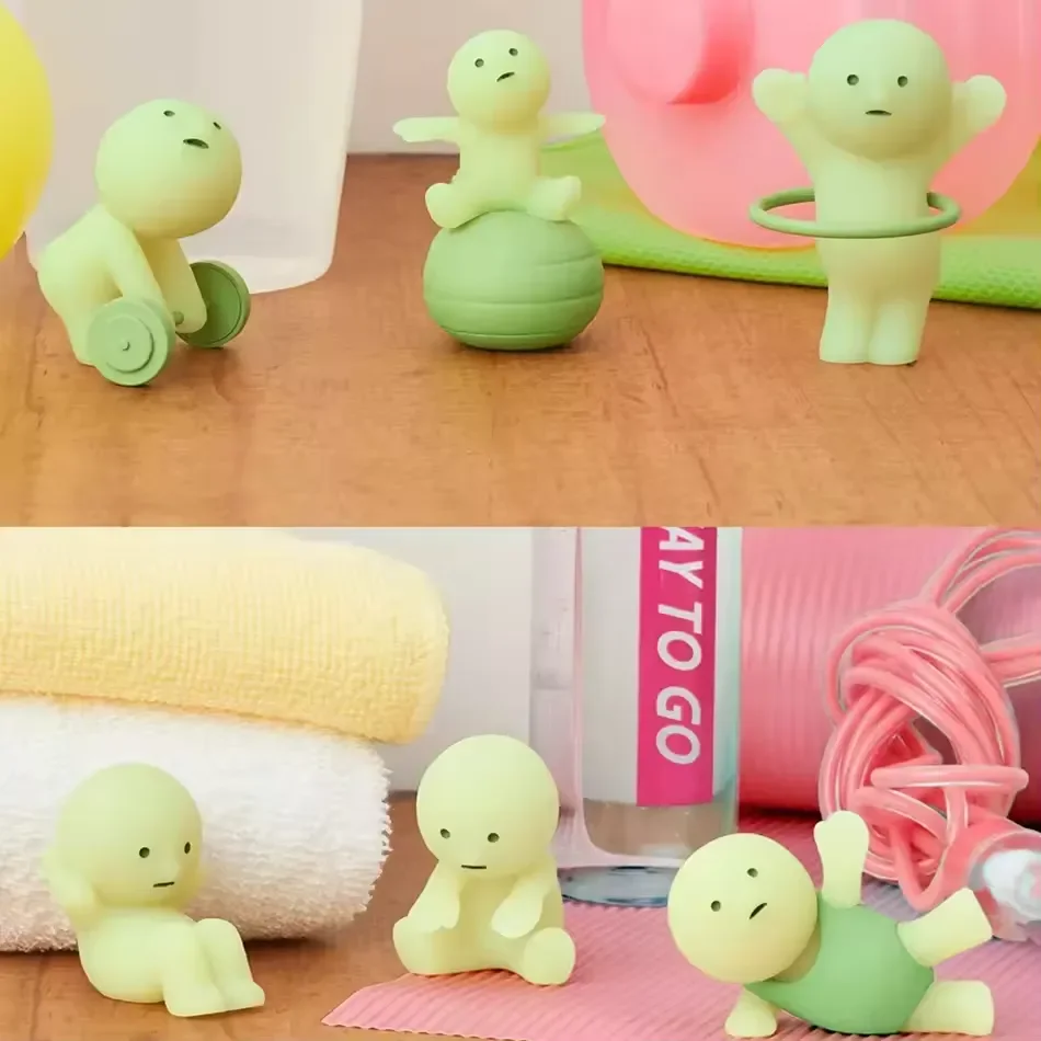 Smiski Exercise Series Glow In The Dark Figurines - Image 4