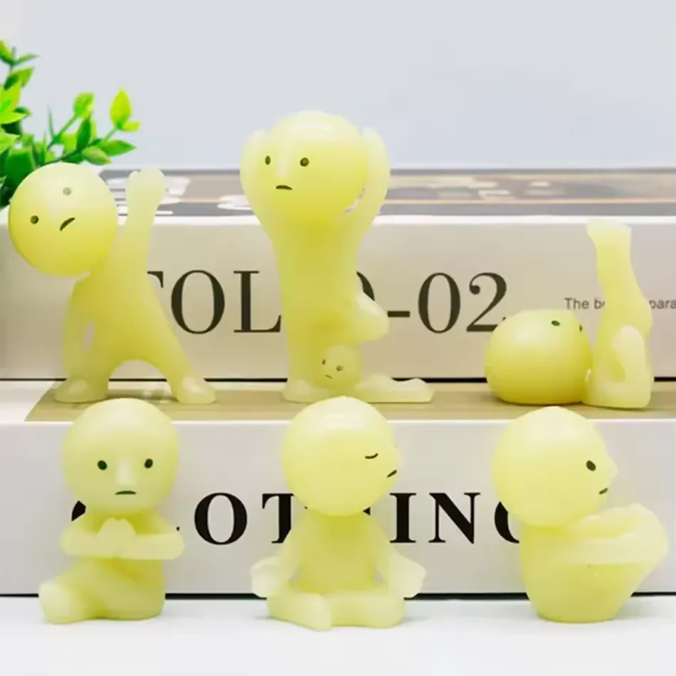 Smiski Yoga Series Glow in the Dark Figurines - Image 4