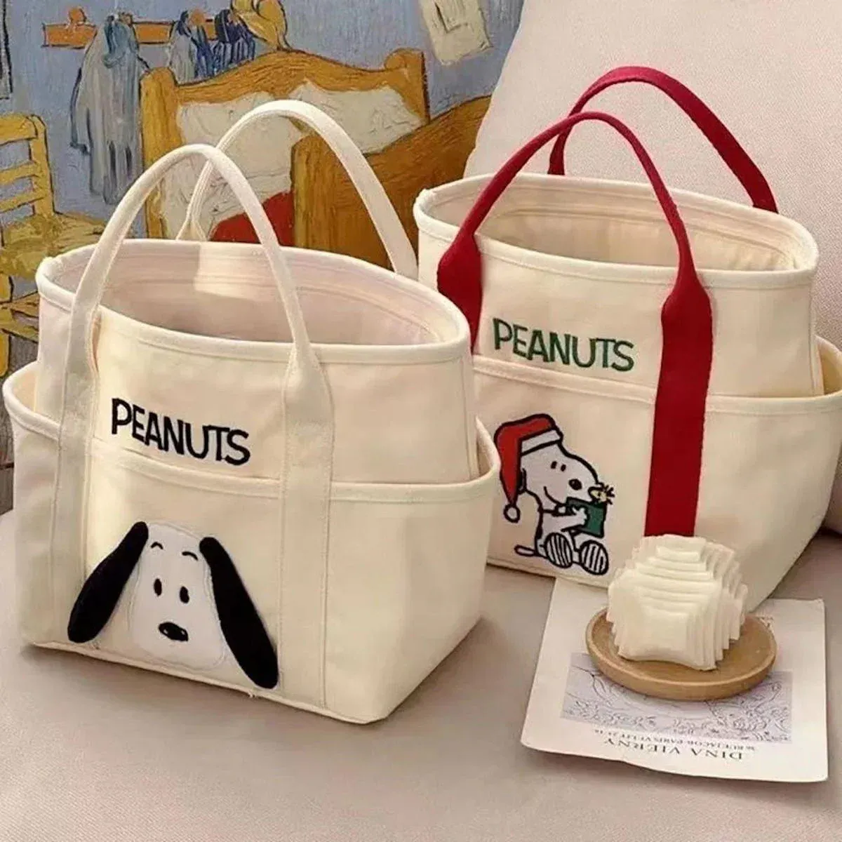 Snoopy Multifunctional Tote Lunch Bag - Image 3