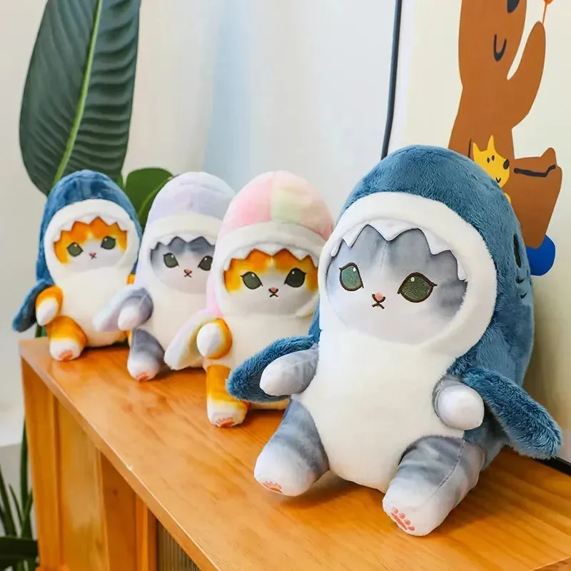 Snuggle Fin Shark Cat Plushie