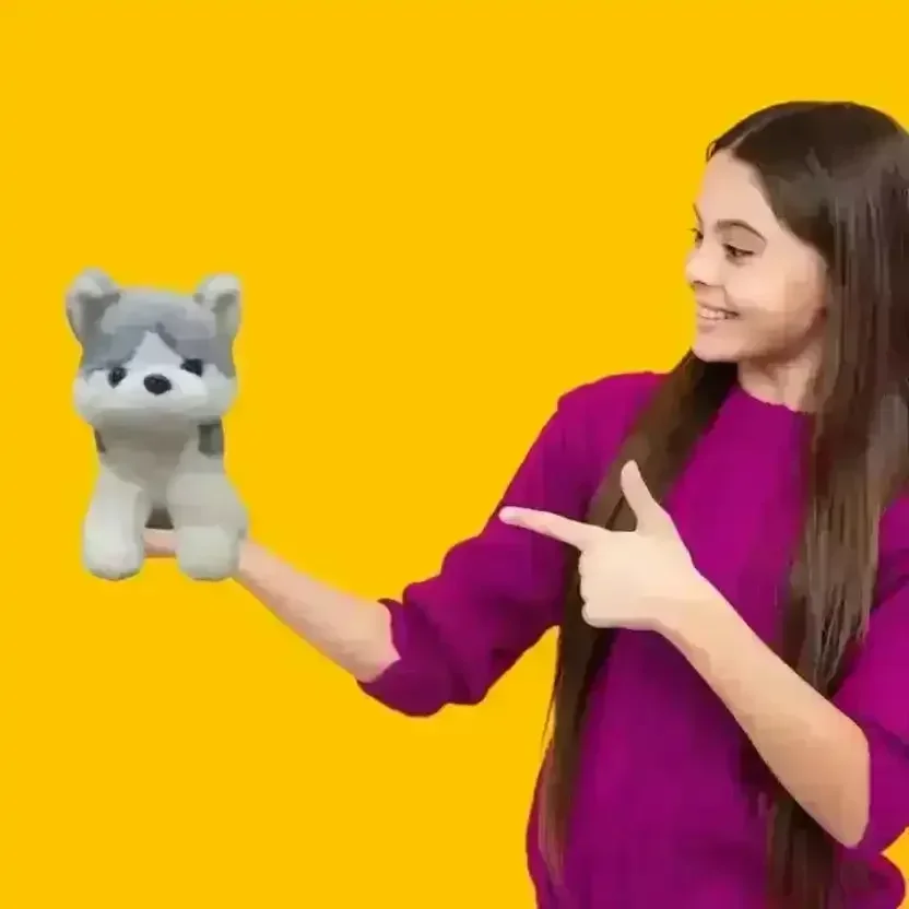 Soft Husky Dog Plushie (35 cm) - Image 4