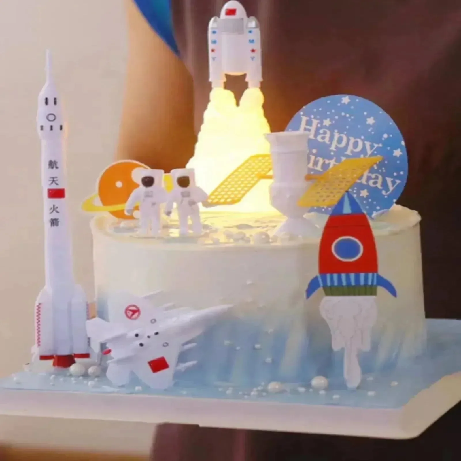 Cosmic Voyage Rocket LED Lamp - Image 4