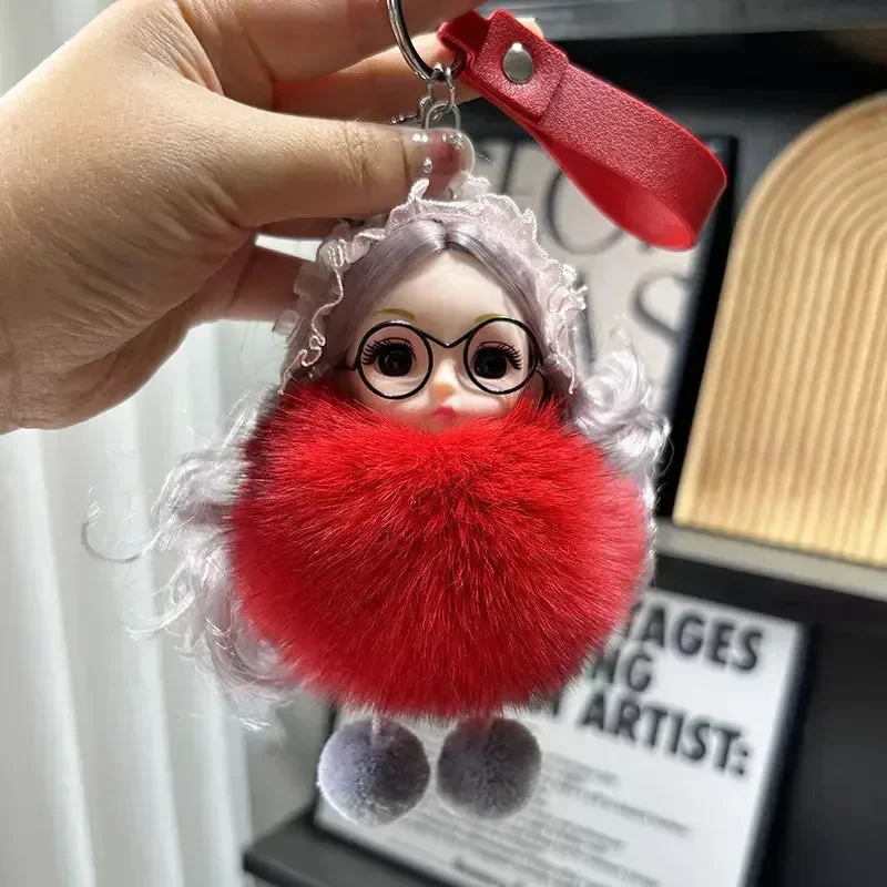 Spectacled Baby Girl Fur Keychain - Image 17