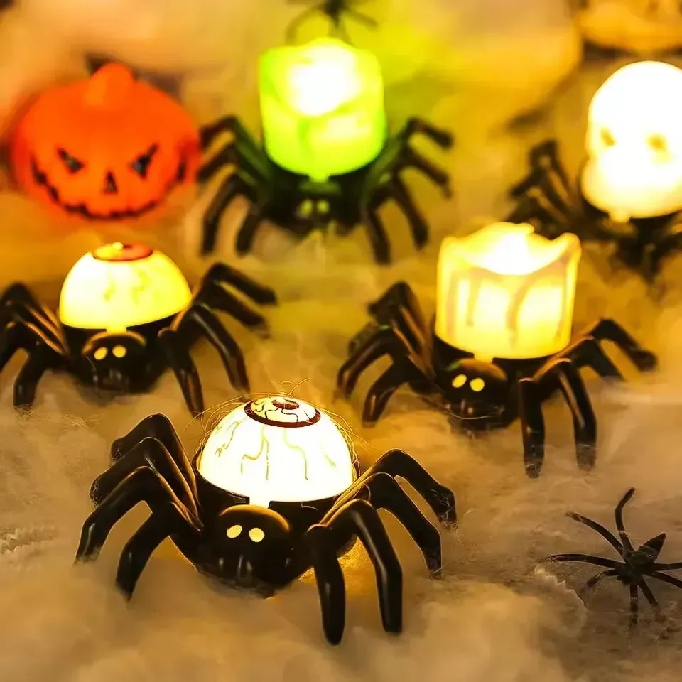 Spooky Spider Candle Night Lamp - Image 2