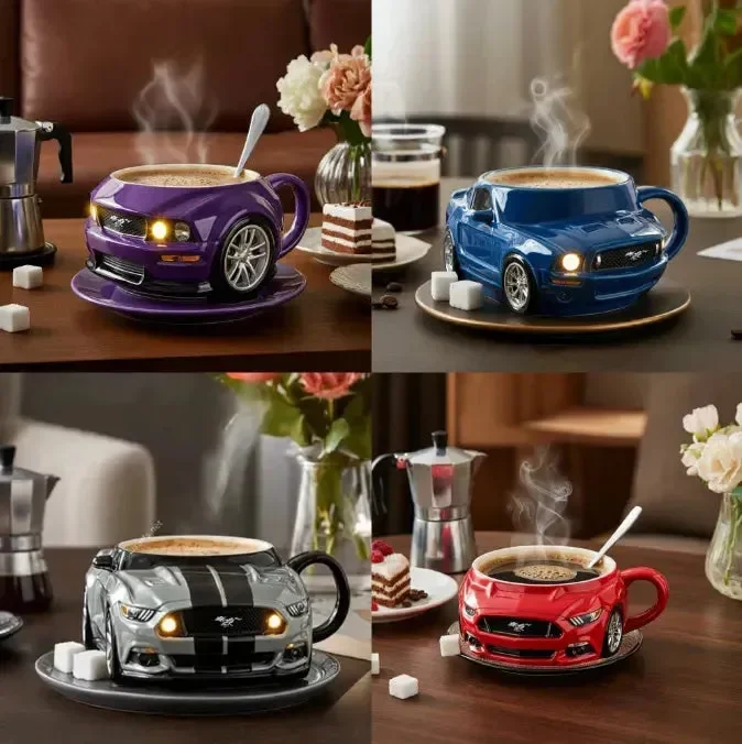 Sports Car Shaped Coffee Mug (400 ml) - Image 2