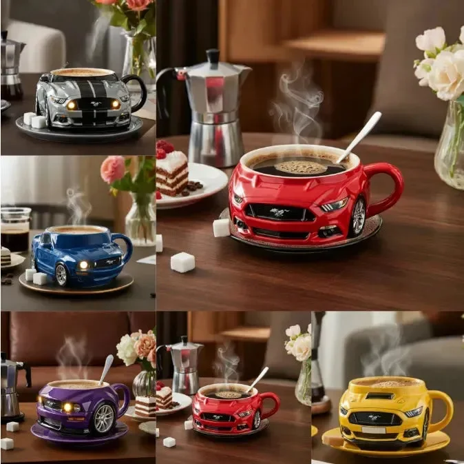 Sports Car Shaped Coffee Mug (400 ml) - Image 4