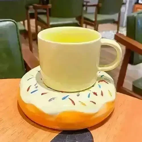 Sprinkle Donut Ceramic Mug (210 ml) - Image 3