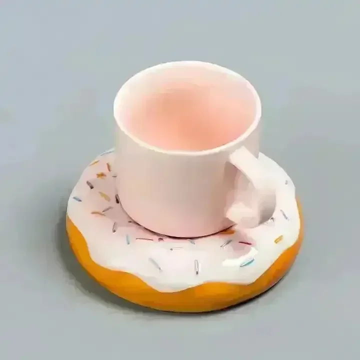 Sprinkle Donut Ceramic Mug (210 ml) - Image 4