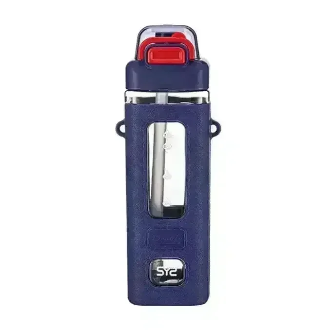 Square Motivational Straw Water Bottle (700 ml) - Image 6