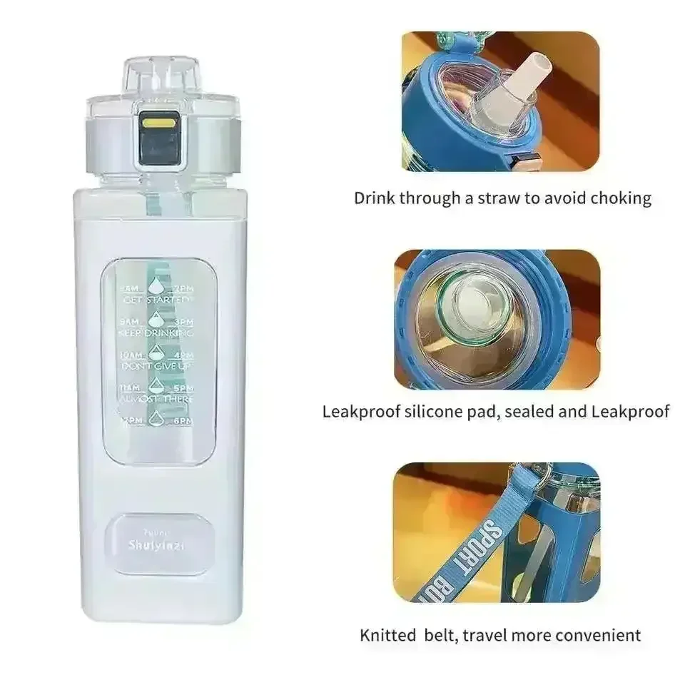 Square Sports Water Bottle (900 ml) - Image 4