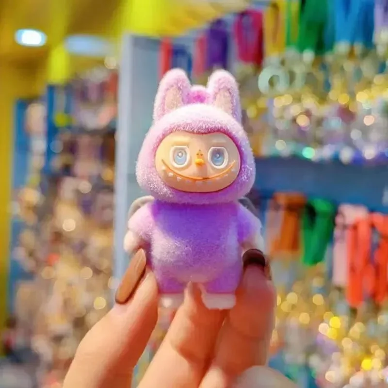 Standing Labubu Flocking Keychain - Image 6