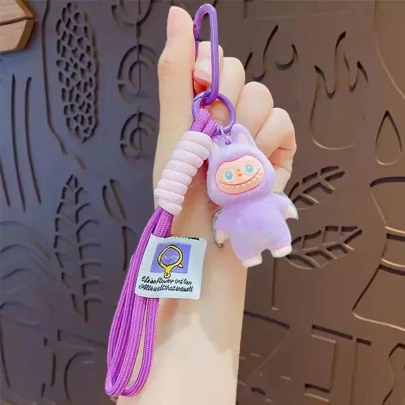 Standing Labubu Flocking Keychain - Image 7