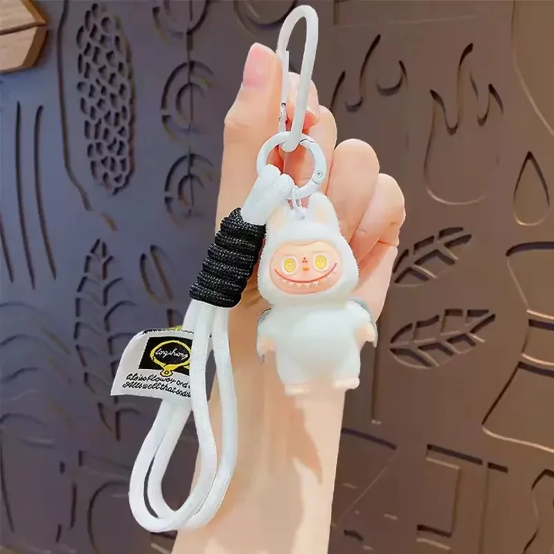 Standing Labubu Flocking Keychain - Image 8
