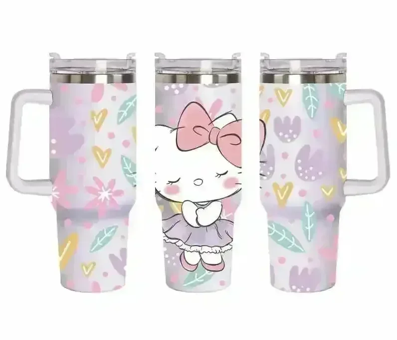 Sanliou Characters Hello Kitty Kuromi Insulated Tumbler (40 oz)