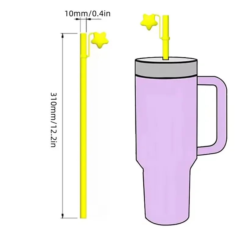 Star Shaped Silicone Straw for Stanley - Image 12