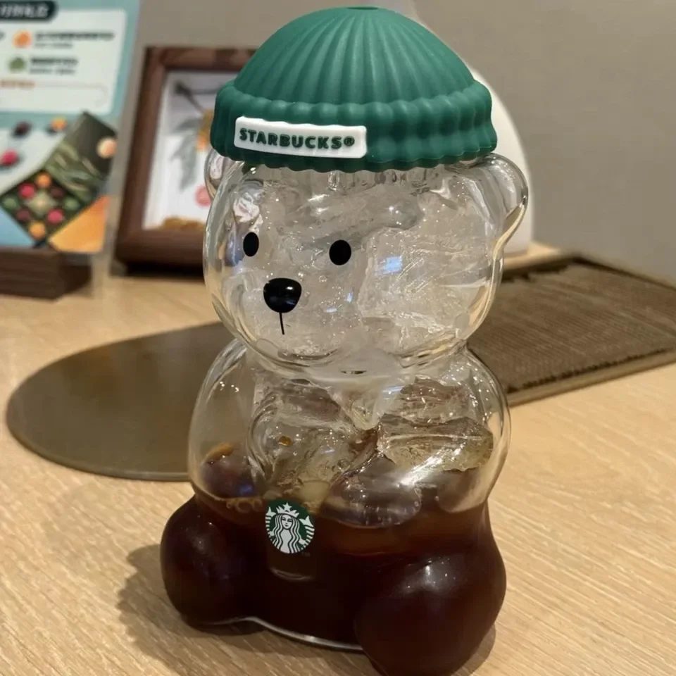 Starbucks Bearista Bear Glass Cup (20 oz) - Image 4