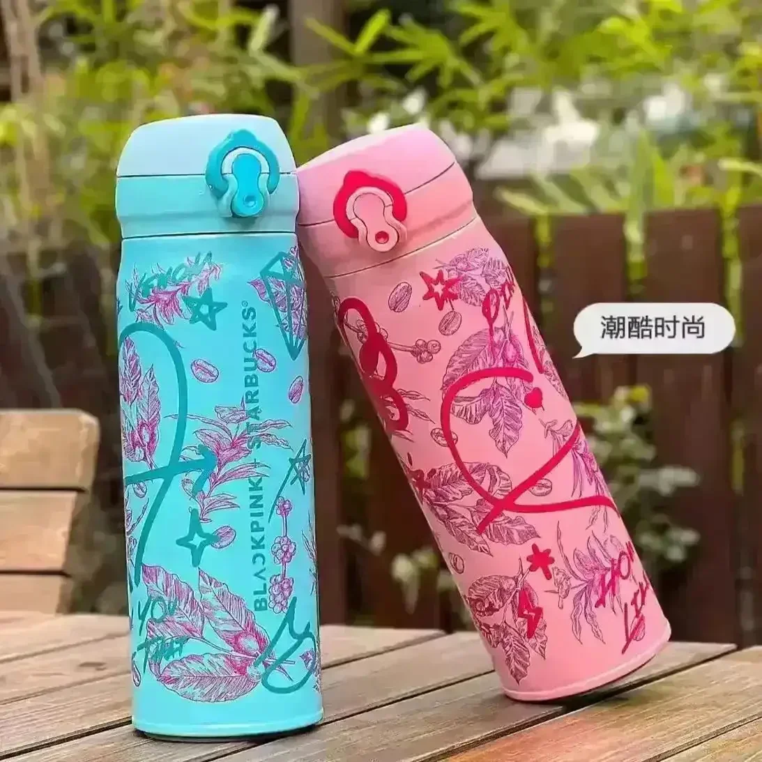 Starbucks Black Pink Graffiti Thermos (591 ml) - Image 3