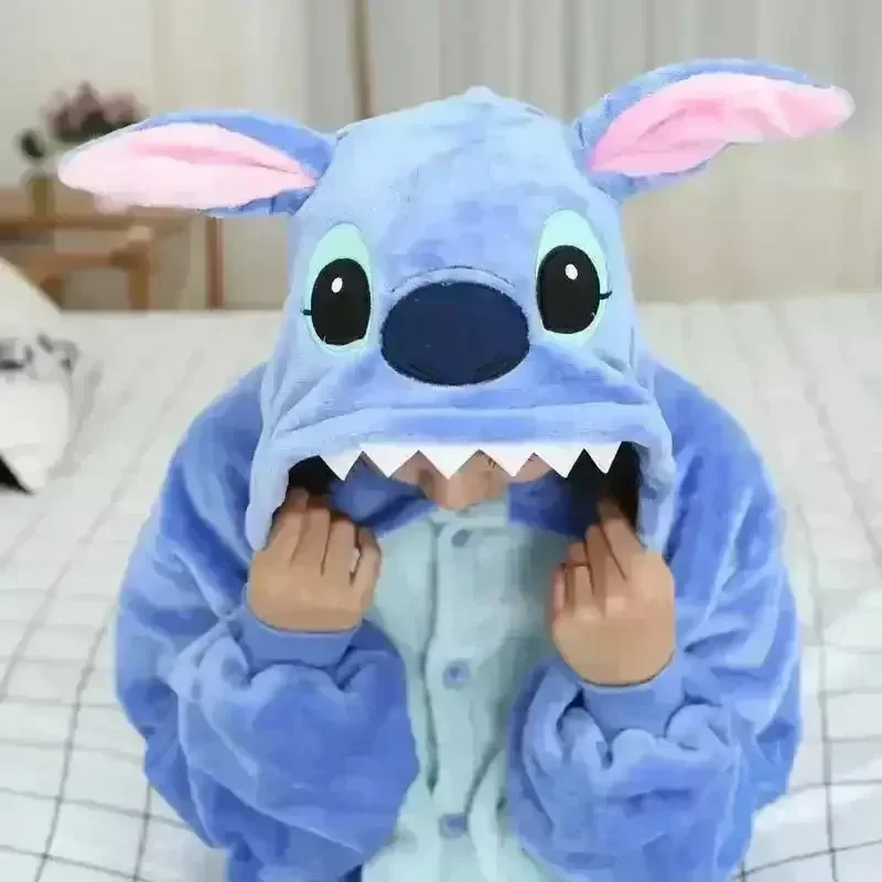 Stitch and Angel Plush Onesie Pajama Suit - Image 3