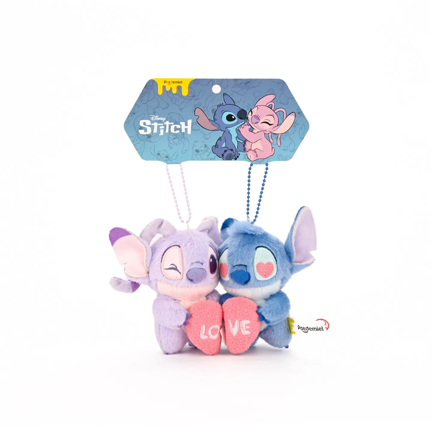 Stitch & Angel Love Couple Keychain - Image 5