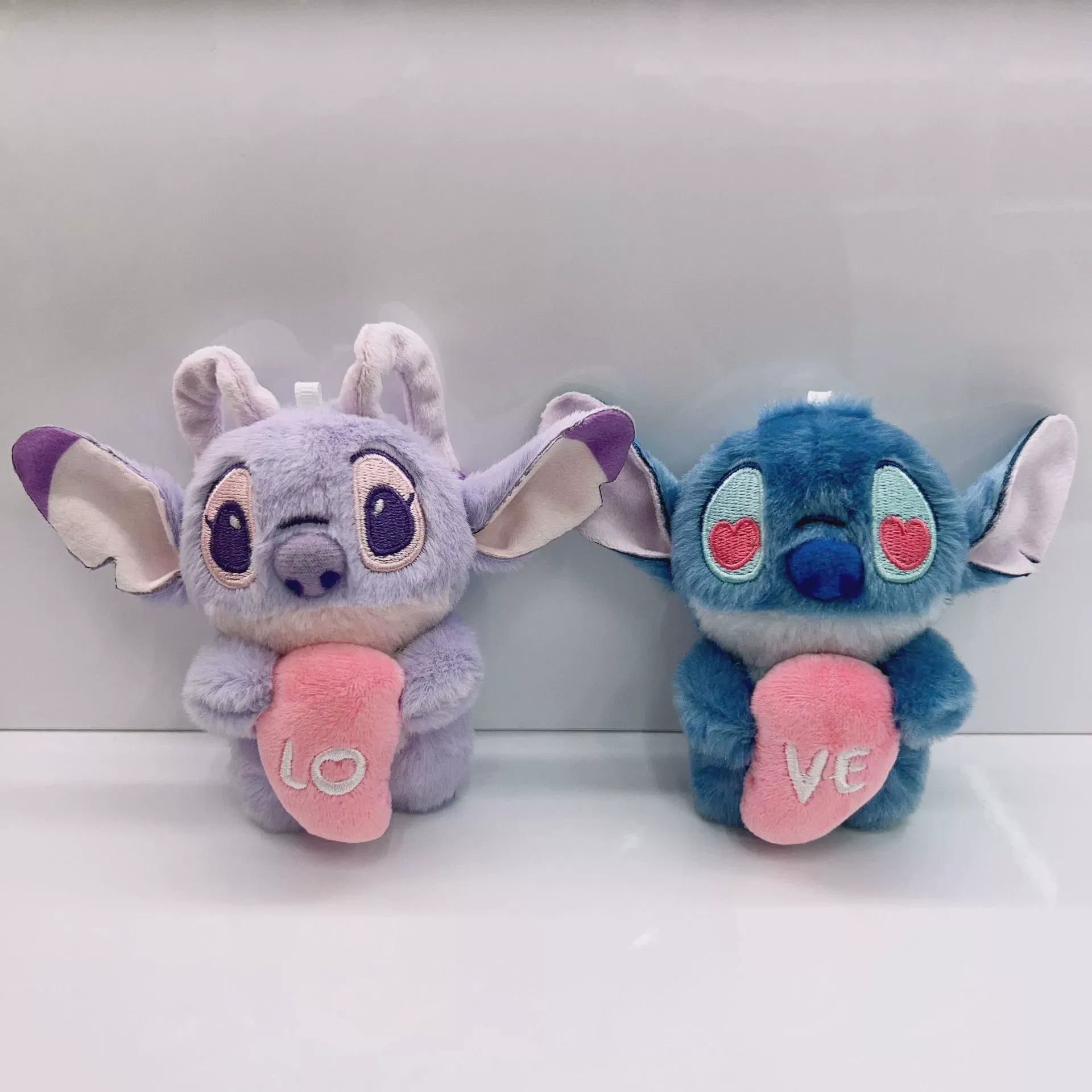 Stitch & Angel Ohana Heart Keychain - Image 2