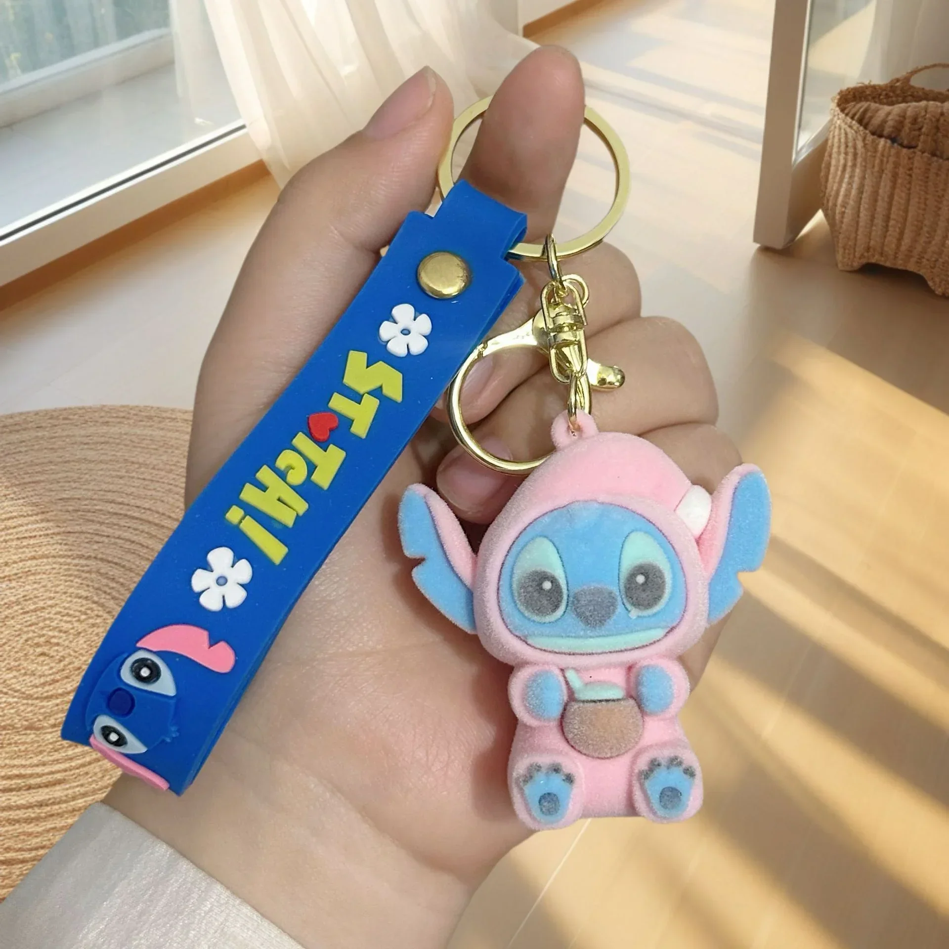 Stitch Snack Attack Flocked Keychain - Image 11
