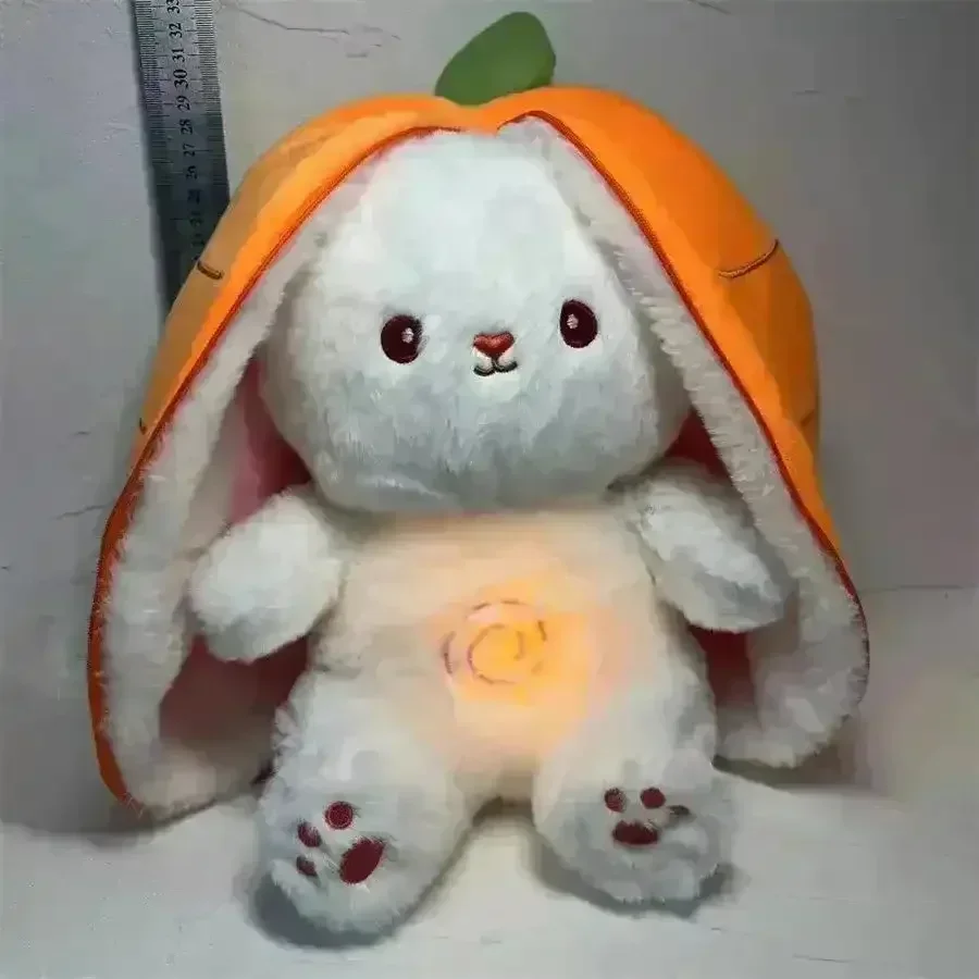 Strawberry Carrot Bunny Breathing Plushie - Image 6