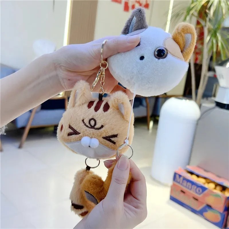 Stretchy Tail Cat Plush Keychain - Image 6