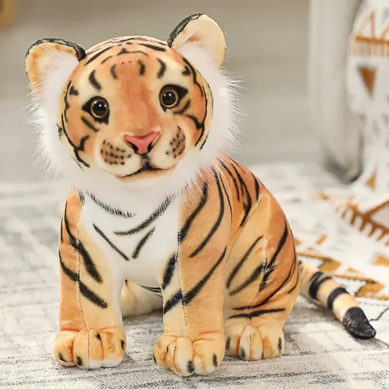 Stripy Snuggler Realistic Tiger Cub Plushie (20 cm) - Image 11