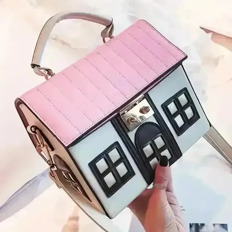 Stylish House Shaped Handbag - Image 6
