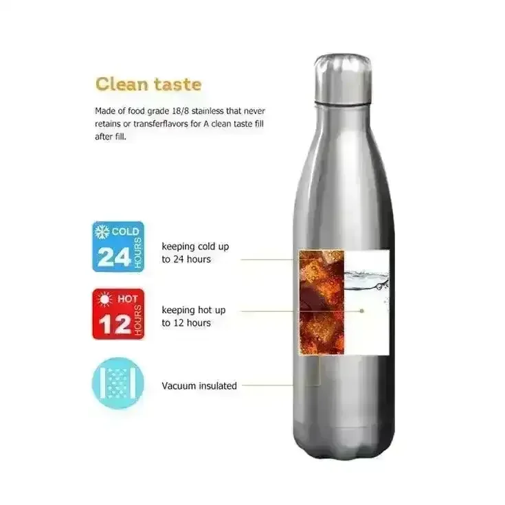 Sunny Day Cola Metal Water Bottle (500 ml) - Image 9