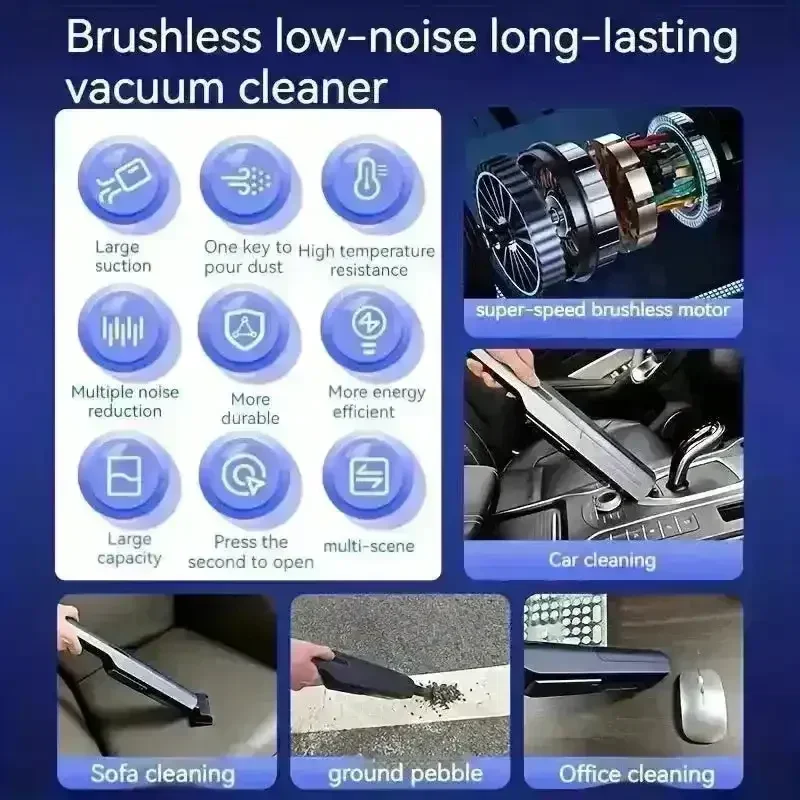 Super Suction Cordless Handheld Vacuum - Image 3