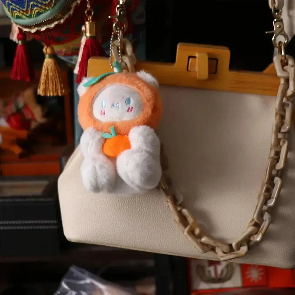 Sweet Blush Bear Plush Keychain - Image 4