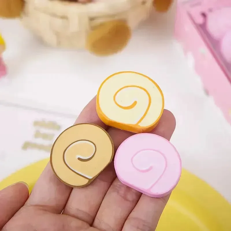 Sweet Swirl Swiss Roll Eraser (Set of 3) - Image 2