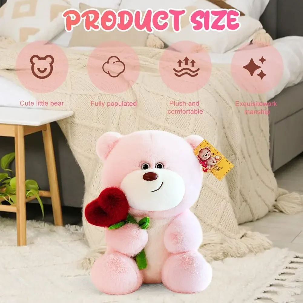 Sweetheart Rose Hug Teddy Bear (35 cm) - Image 3