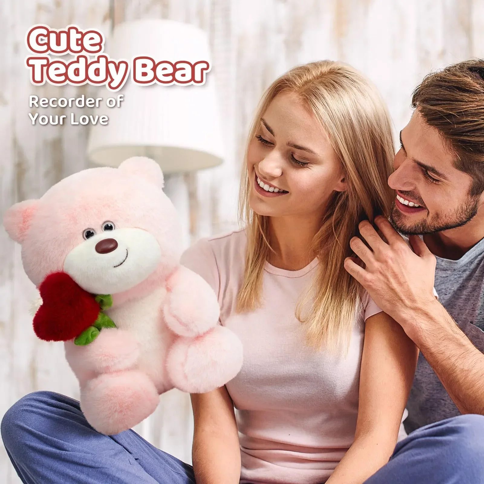 Sweetheart Rose Hug Teddy Bear (35 cm) - Image 5