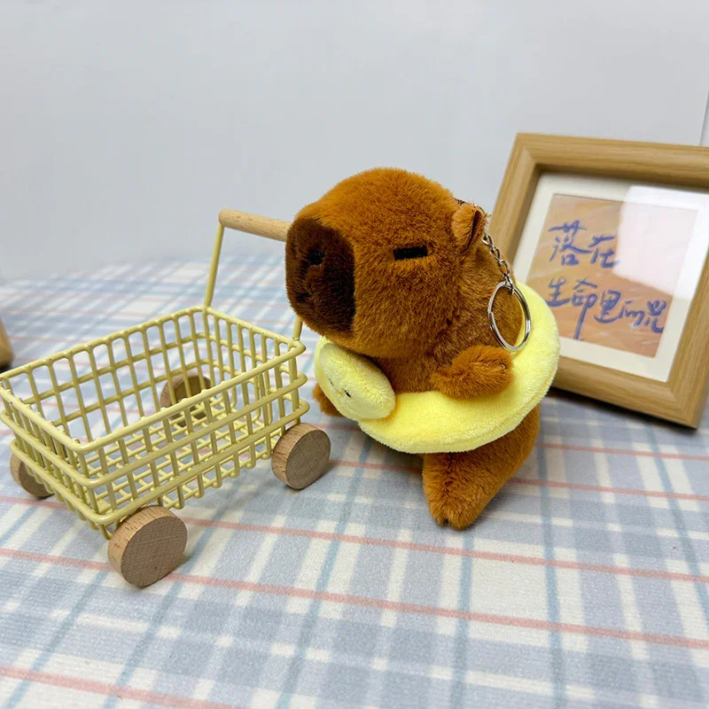 Swim Ring Capybara Plush Keychain - Image 5