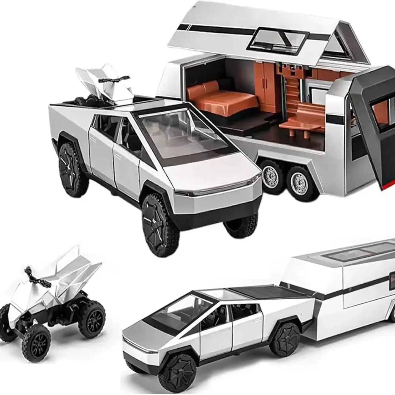 Tesla 1:32 Diecast 3-in-1 Pickup Truck