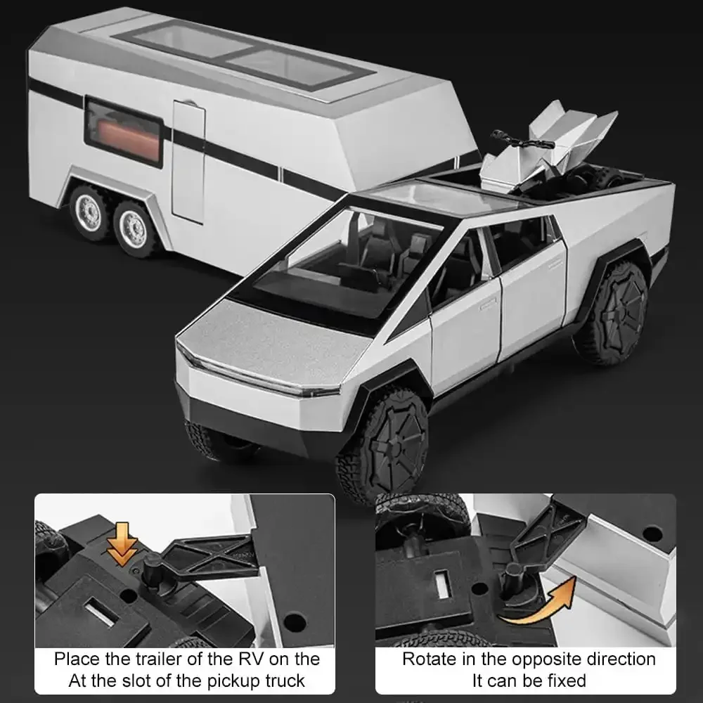 Tesla 1:32 Diecast 3-in-1 Pickup Truck - Image 13
