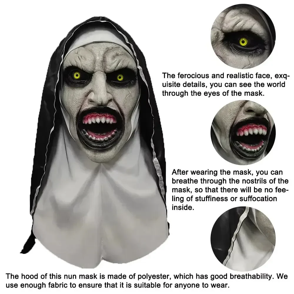 The Conjuring Nun Valak Latex Mask - Image 3