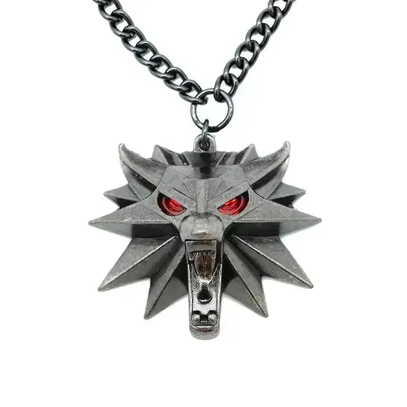 The Witcher Glowing Wolf LED Pendant - Image 2