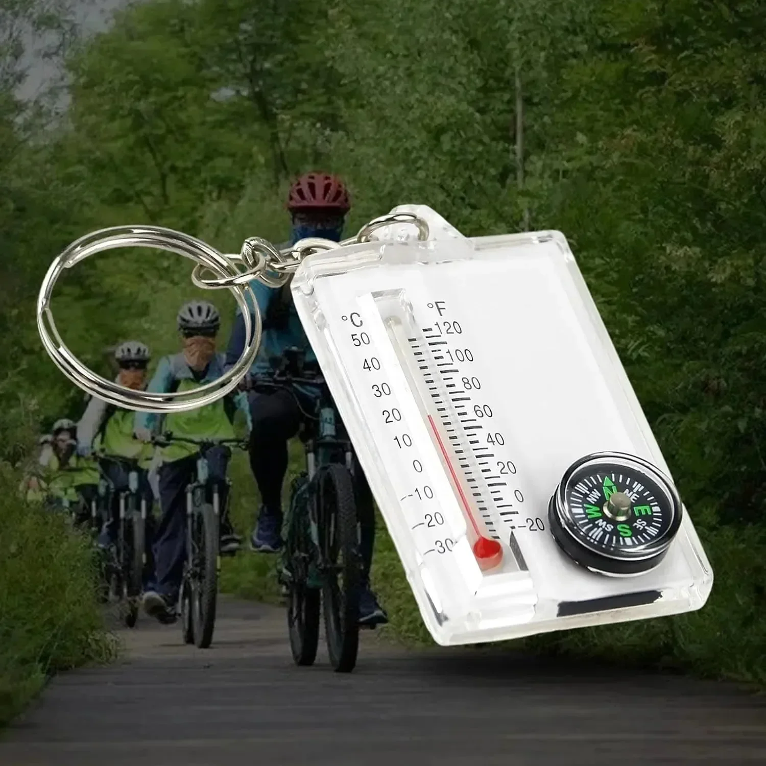 Thermometer Compass Utility Keychain - Image 4