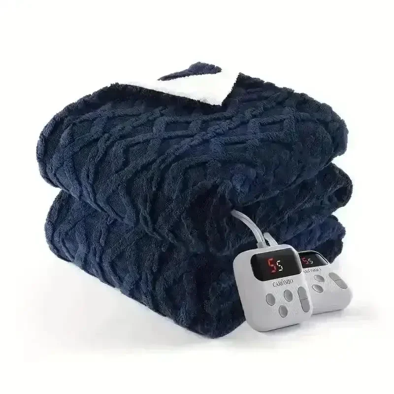 Thick Tufted Sherpa Electric Heated Blanket - Image 15