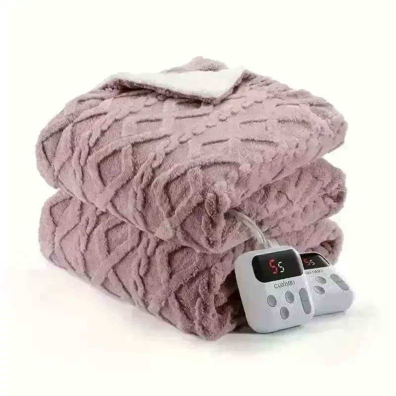 Thick Tufted Sherpa Electric Heated Blanket - Image 18