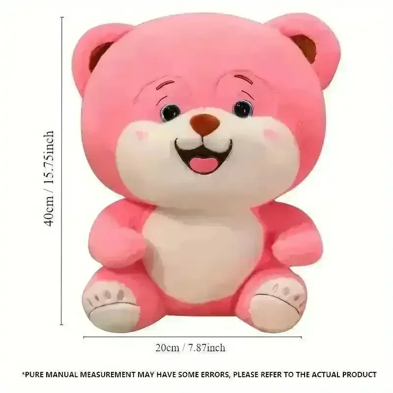 Too Cute Pink Bear Plushie - Image 9