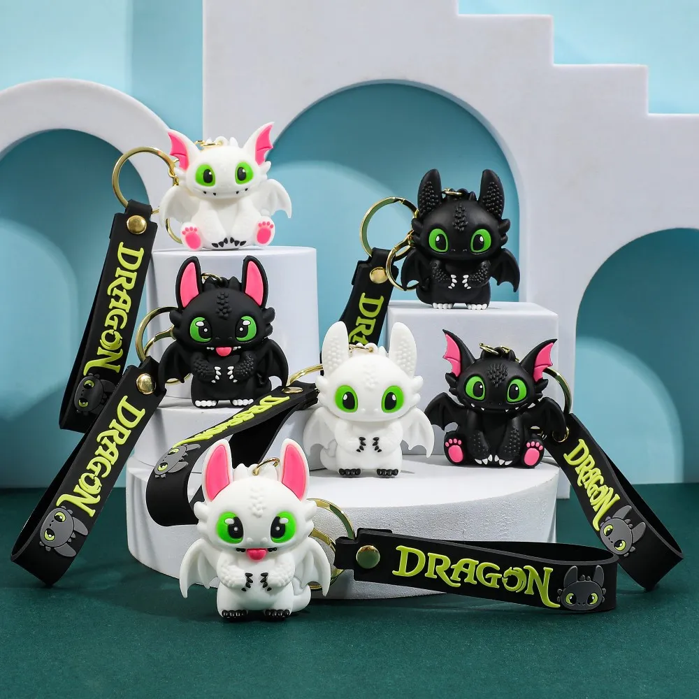 Toothless & Light Fury Elite Dragon Keychains - Image 7