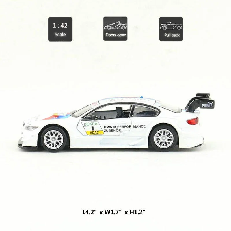 Track Titan BMW M3 DTM 1:42 Die-Cast Car - Image 2